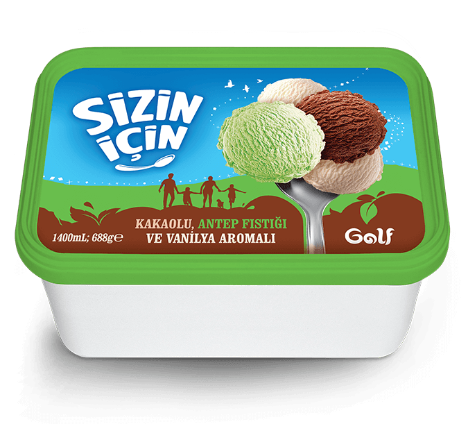 Golf Sizin İçin Antep Fıstığı - Kakao - Vanilya